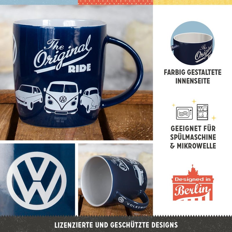 Nostalgic Art Nostalgic-Art Retro coffee mug, 11.2 oz, VW â€“ The Original Ride â€“ VW Bus Gift idea, Official License Product (OLP), ceramic cup, vintage design - Image 2